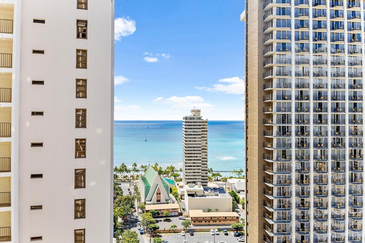 1Br With Great Ocean Views, 1 Block To Waikiki Beach Honolulu Esterno foto
