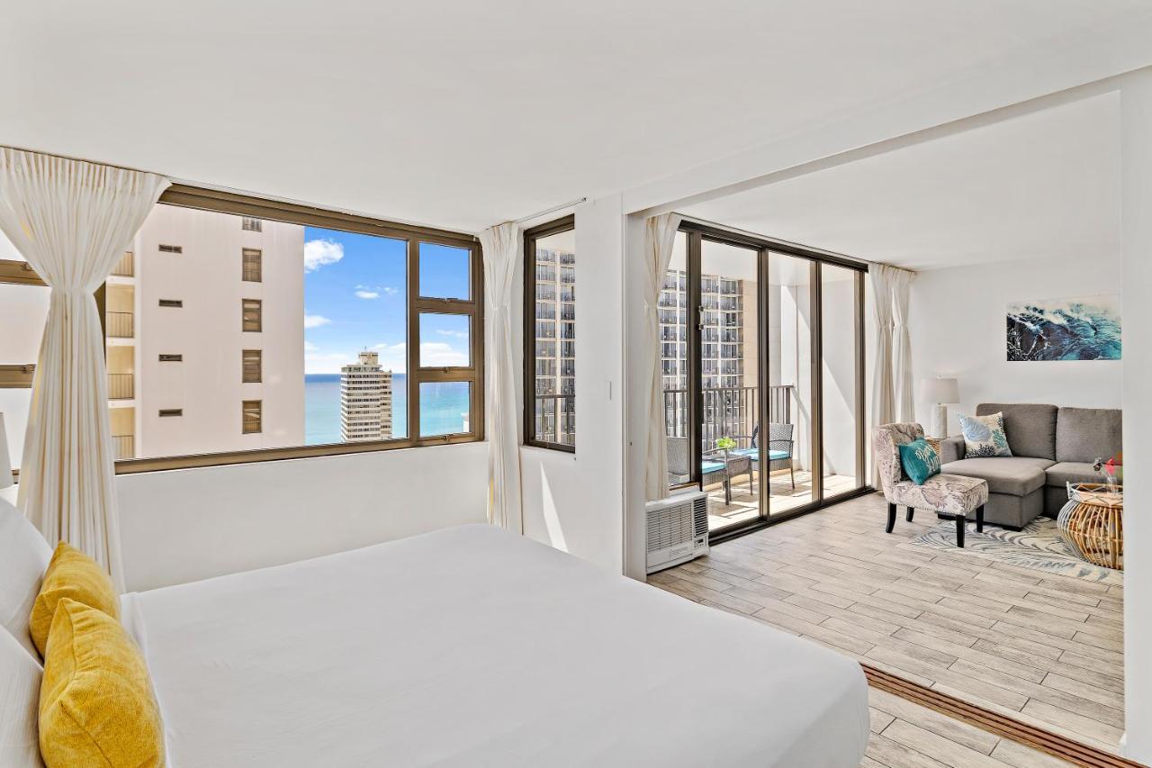 1Br With Great Ocean Views, 1 Block To Waikiki Beach Honolulu Esterno foto
